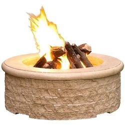 AMERICAN FYRE DESIGNS 680-11-M6C 39 INCH ROUND CHISELED FIREPIT