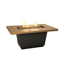 AMERICAN FYRE DESIGNS 635-BA-M4C RECLAIMED WOOD 24 INCH COSMO RECTANGLE FIRETABLE