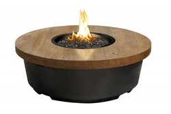 AMERICAN FYRE DESIGNS 782-BA-M2C RECLAIMED WOOD 15 1/2 INCH CONTEMPO ROUND FIRETABLE