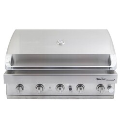 BARBEQUES GALORE 368479 TURBO ELITE 39 3/4 INCH BUILT-IN STAINLESS STEEL NATURAL GAS BBQ GRILL