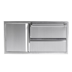 BARBEQUES GALORE 308573 43 INCH DOOR AND WARMING DRAWER COMBO