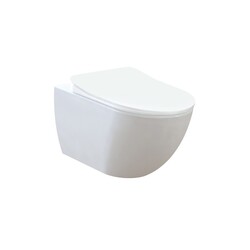 WS BATH COLLECTIONS FREE FE320+0903 ULTRA 14 1/8 INCH ONE-PIECE TOILET - CERAMIC WHITE