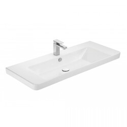 WS BATH COLLECTIONS LUXURY 105 LUXURY 41 1/4 INCH CERAMIC WALL MOUNT OR DROP-IN BATHROOM SINK