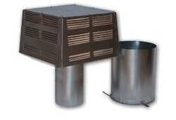 SUPERIOR ETL-8DM SQUARE TOP WITH SLIP SECTION FOR 8 INCH WOOD-BURNING CHIMNEY