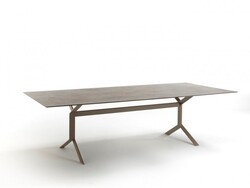 ROBERTI 4221H KEY WEST 102 INCH RECTANGULAR DINING TABLE WITH HPL TOP - CIPRIA