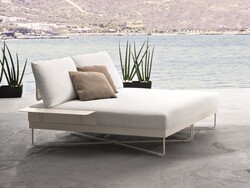 ROBERTI 9805 CORAL REEF 59 INCH OVAL SUNLOOM RECTANGULAR DOUBLE SUNLOUNGE