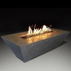 GRAND CANYON ORECFT-603018-NG/LP OLYMPUS 60 INCH X 30 INCH RECTANGULAR CONCRETE GAS FIRE PIT