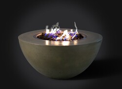 SLICK ROCK KOF34EI OASIS 34 INCH ROUND FIRE BOWL WITH ELECTRIC IGNITION