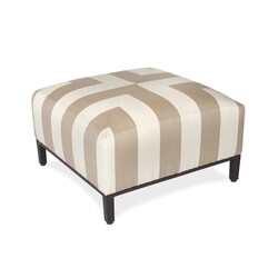 INSPIRED VISIONS 9001600-0125130 30 INCH SQUARE UPHOLSTERED OTTOMAN - REGENCY SAND