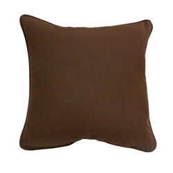 INSPIRED VISIONS 1016-02251600 16 INCH CANVAS BAY BROWN FABRIC PILLOW