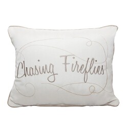 INSPIRED VISIONS 1017-01260201 16 INCH CHASING FIREFLIES EMBROIDERY PILLOW - CANVAS