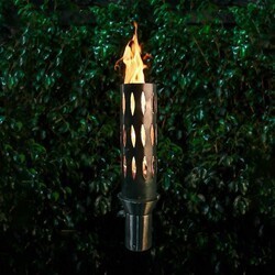 THE OUTDOOR PLUS OPT-TCH1SS 3 3/4 INCH ELLIPSE TOP-LITE FIRE TORCH
