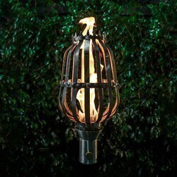 THE OUTDOOR PLUS OPT-TCH10SS 9 INCH URN TOP-LITE FIRE TORCH