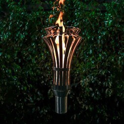 THE OUTDOOR PLUS OPT-TCH11SS 9 INCH GOTHIC TOP-LITE FIRE TORCH