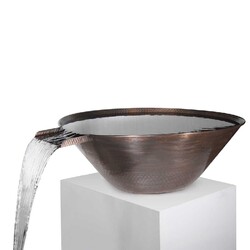THE OUTDOOR PLUS OPT-31RCWO REMI 31 INCH WATER BOWL - HAMMERED PATINA COPPER