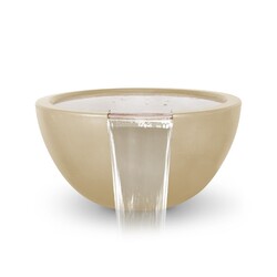 THE OUTDOOR PLUS OPT-LUNWO30 LUNA 30 INCH CONCRETE WATER BOWL