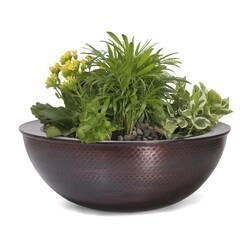 THE OUTDOOR PLUS OPT-27RCPRPO SEDONA 27 INCH COPPER PLANTER BOWL