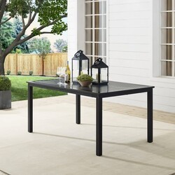 CROSLEY CO6215-BZ KAPLAN 60 INCH OUTDOOR DINING TABLE - OIL RUBBED BRONZE