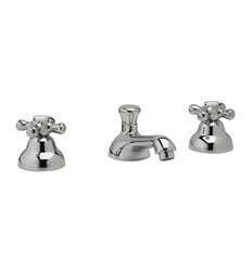 PHYLRICH K190A MARQUIS & JAMESTOWN 3 INCH THREE HOLES WIDESPREAD DECK BATHROOM FAUCET WITH HOT OR COLD CROSS HANDLES