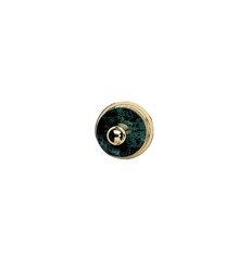 PHYLRICH KNF10 CARRARA 3 INCH WALL MOUNT SINGLE GREEN MARBLE ROBE HOOK