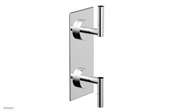 PHYLRICH 4-013 TRANSITION 4 INCH WALL MOUNT TWO LEVER HANDLES THERMOSTATIC VALVE WITH VOLUME CONTROL OR DIVERTER