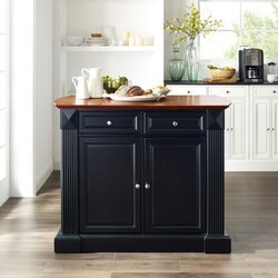 CROSLEY KF30007 COVENTRY 47 3/4 INCH TRADITIONAL DESIGN DROP LEAF TOP KITCHEN ISLAND