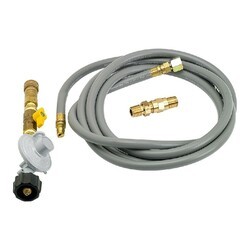 AMERICAN FIRE GLASS AFG-FPLP FIRE PIT PROPANE INSTALLATION KIT WITH 12 FEET HOSE AND QUICK CONNECT