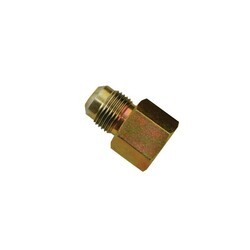 AMERICAN FIRE GLASS D46S-86 1/2 INCH FLARE X 3/8 INCH FEMALE IRON PIPE COUPLING - BRASS