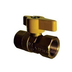 AMERICAN FIRE GLASS D89B-68 3/8 INCH FLARE X 1/2 INCH FEMALE IRON PIPE STRAIGHT BALL VALVE