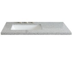 BELLATERRA 430002-37-GYR 37 INCH GRAY GRANITE COUNTERTOP WITH SINGLE RECTANGLE SINK