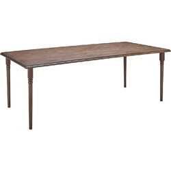 HANOVER 13235-TTLG SUMMERLAND 82 INCH RECTANGLE FAUX-WOOD DINING TABLE - BROWN