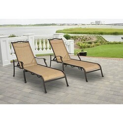 HANOVER MONCHS2PC MONACO 32 3/4 INCH CHAISE LOUNGE CHAIR SET OF 2