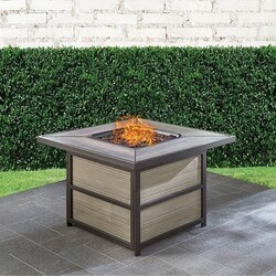 HANOVER CHATEAUFP-SQ CHATEAU 37 INCH SQUARE COFFEE TABLE GAS FIRE PIT
