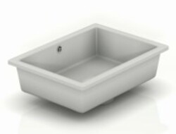JAMES MARTIN SNK-SS-RC-DVG 19.7 INCH SINGLE SINK VANITY TOP IN DOVE GRAY