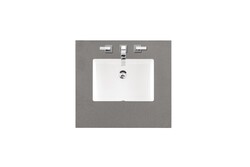 JAMES MARTIN 050-S26-GEX-SNK 26 INCH SINGLE GREY EXPO QUARTZ TOP WITH SINK, 3 CM