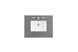 JAMES MARTIN 050-S30-GEX-SNK 30 INCH SINGLE GREY EXPO QUARTZ TOP WITH SINK, 3 CM