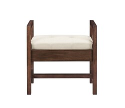 JAMES MARTIN E444-BNCH-MCA ADDISON 24.5 INCH UPHOLSTED BENCH IN MID CENTURY ACACIA