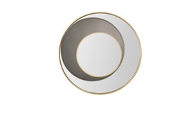 JAMES MARTIN 903-M35.4-RG-OX COSMOS 36 INCH MIRROR IN RADIANT GOLD AND ONYX