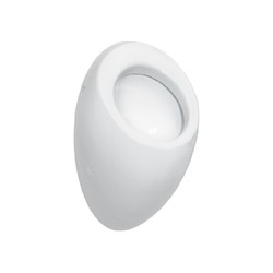 LAUFEN H840975400480U ILBAGNOALESSI ONE 11 3/8 INCH SIPHONIC URINAL WITH INTERNAL WATER INLET - WHITE