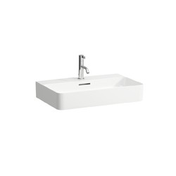 LAUFEN H810284U VAL 25 5/8 INCH WALL MOUNT RECTANGLE WASHBASIN CONSOLE WITH OVERFLOW