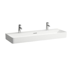 LAUFEN H810289U VAL 47 1/4 INCH WALL MOUNT RECTANGLE WASHBASIN WITH OVERFLOW