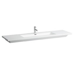 LAUFEN H816438000U LIVING 70 7/8 INCH WALL MOUNT SMALL RECTANGULAR WASHBASIN WITH OVERFLOW