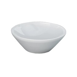 BARCLAY 5-501WH VARIANT 14 INCH ROUND SINGLE BASIN ABOVE COUNTER BATHROOM SINK - WHITE
