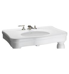 BARCLAY PGM3P-B VERSAILLES 35 1/2 INCH SINGLE BASIN CONSOLE BATHROOM SINK WITHOUT LEGS - WHITE