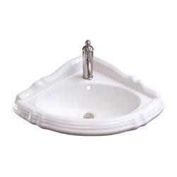 BARCLAY B/3-3021WH ETHAN 26 1/2 INCH SINGLE BASIN WALL MOUNT BATHROOM SINK ONLY - WHITE