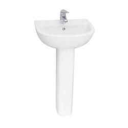 BARCLAY B/3-54WH COMPACT 500 19 3/4 INCH SINGLE BASIN WALL MOUNT BATHROOM SINK ONLY