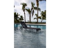 HOSPITALITY RATTAN 890-2205-GRY-CL-CUSH ULTRA 27 INCH CHAISE LOUNGE WITH CUSHION - GREY