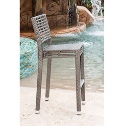 PANAMA JACK PJO-1601-GRY-BS GRAPHITE 19 INCH STACKABLE BARSTOOL - WINTECH GREY