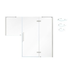OVE DECORS TA249001 ENDLESS TAMPA 82 1/8 INCH BUTTRESS ALCOVE FRAMELESS SHOWER DOOR WITH SHELVES