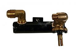 FIRE MAGIC GRILLS 3275-39 MANIFOLD WITH VALVE AND ELBOW INLET FOR 15,000 BTU MODELS